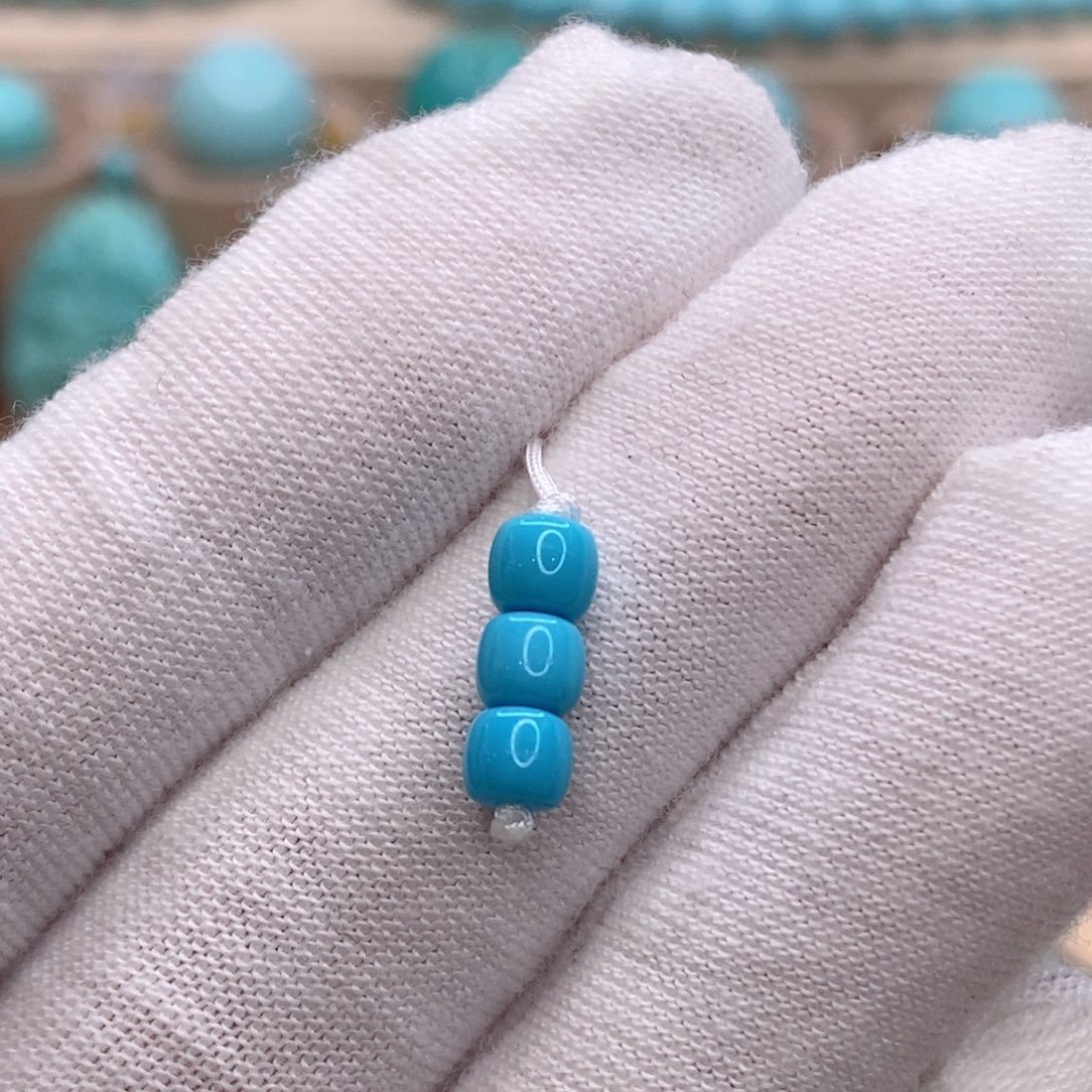 绿松石未镶嵌珠宝奇石4.6mm