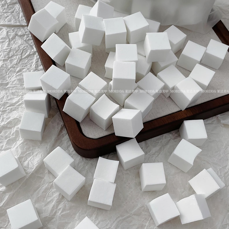 2025年新款袋装迷你豆腐块渐变拍拍海绵美甲店专用工具