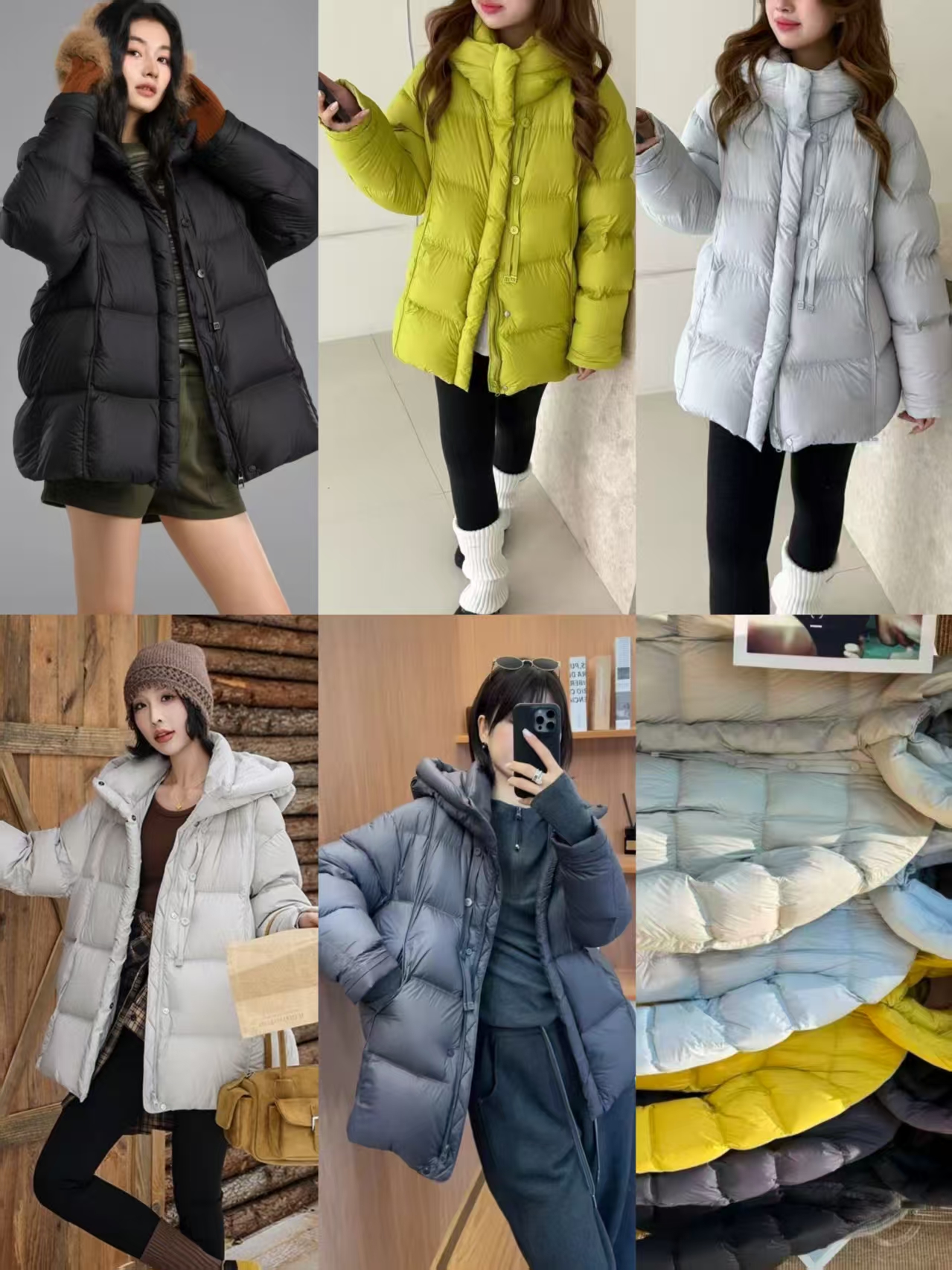 【锦衣服饰】XY 8527 新国标90绒中长款三粒扣羽绒外套
