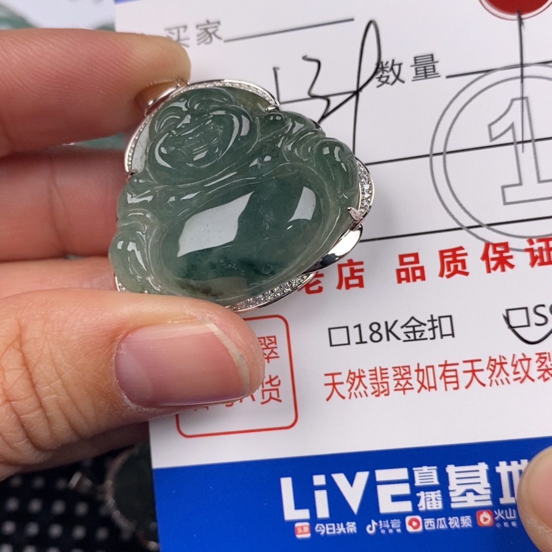 翡翠银S925镶嵌颈饰
