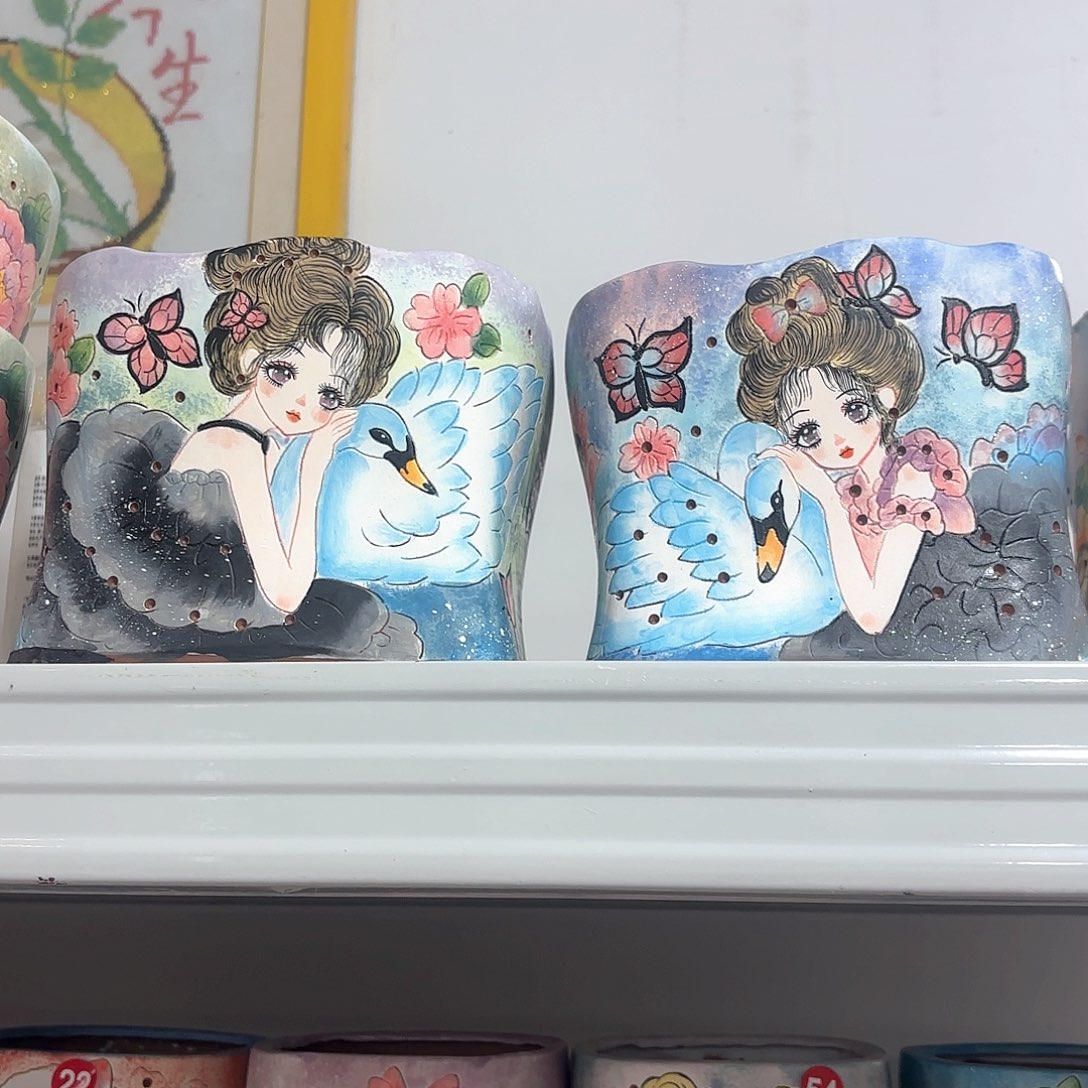 紫砂花盆手工花盆默认微瑕15/14