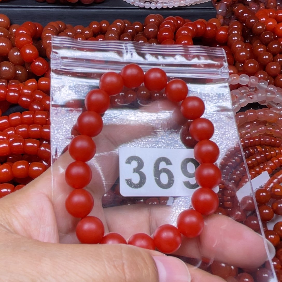 峰***爷南红玛瑙未镶嵌手链