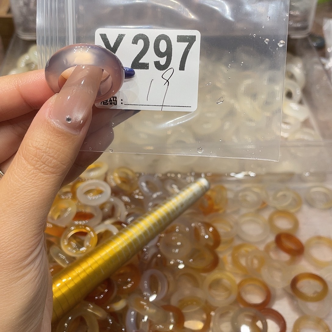 玛瑙/玉髓未镶嵌戒指297