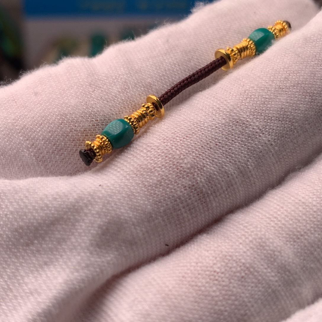 18K金镶嵌绿松石配饰