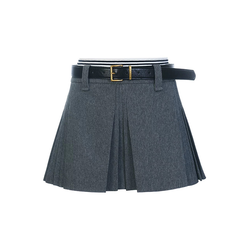 【DÉ MYSTÈRE】拉家2026早春新款海军风时尚A字半裙短裙GFC250190-1