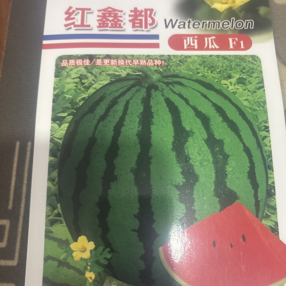 红鑫都种子 果肉大红色 肉质细腻  瓜妞密  好管理  口感特好