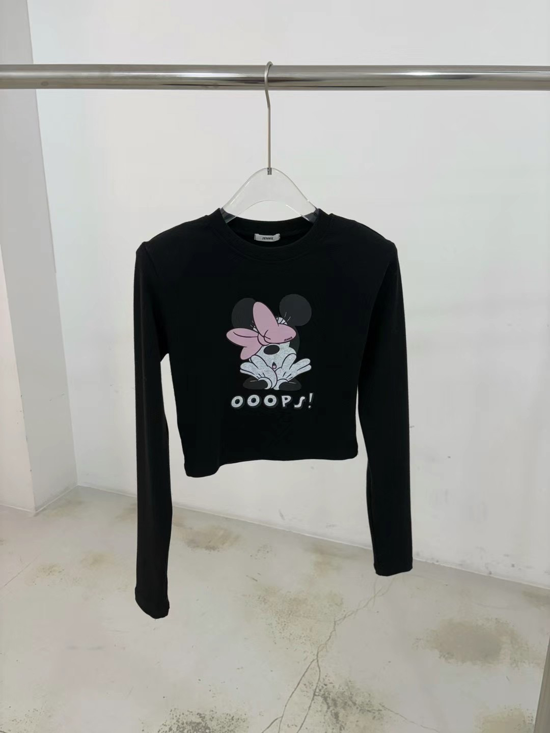 韩国东大门米某奇打底衫长袖时尚百搭女士圆领春季