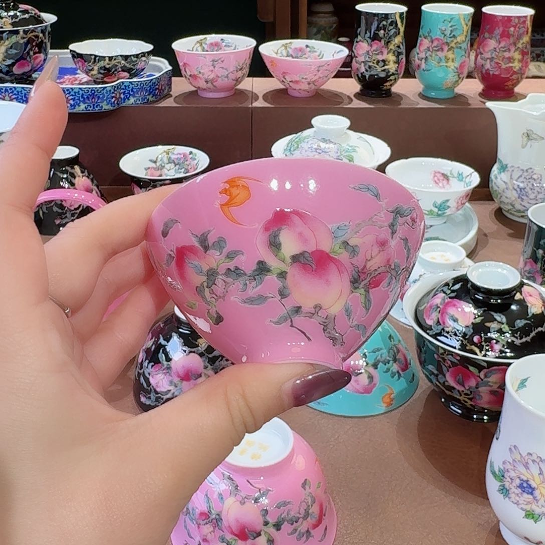 珐琅彩主人杯茶具套装
