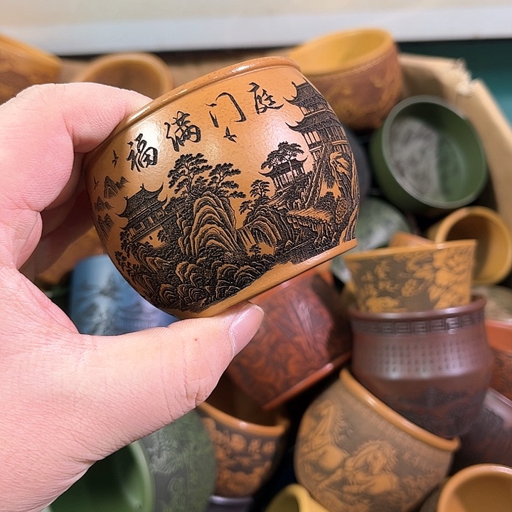 茶杯紫砂全手工紫砂主人杯 