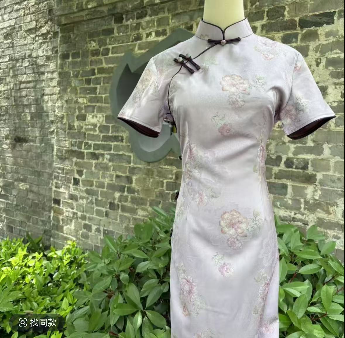 【 风吟花语】2025夏季新款优雅大方日常百搭修身女旗袍