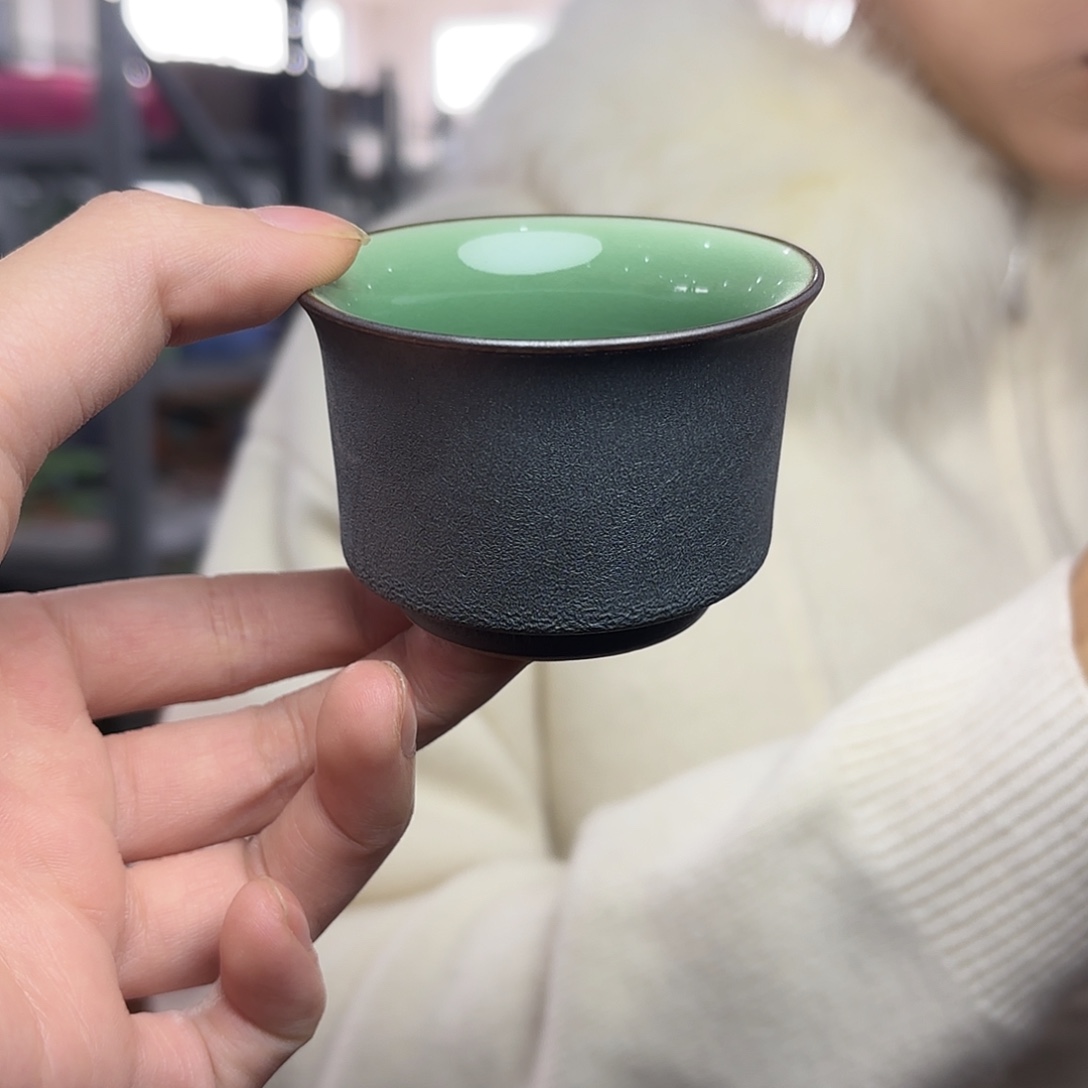 龙泉云间青瓷小米茶器