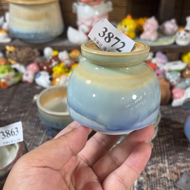 口4 手工花盆满30包邮