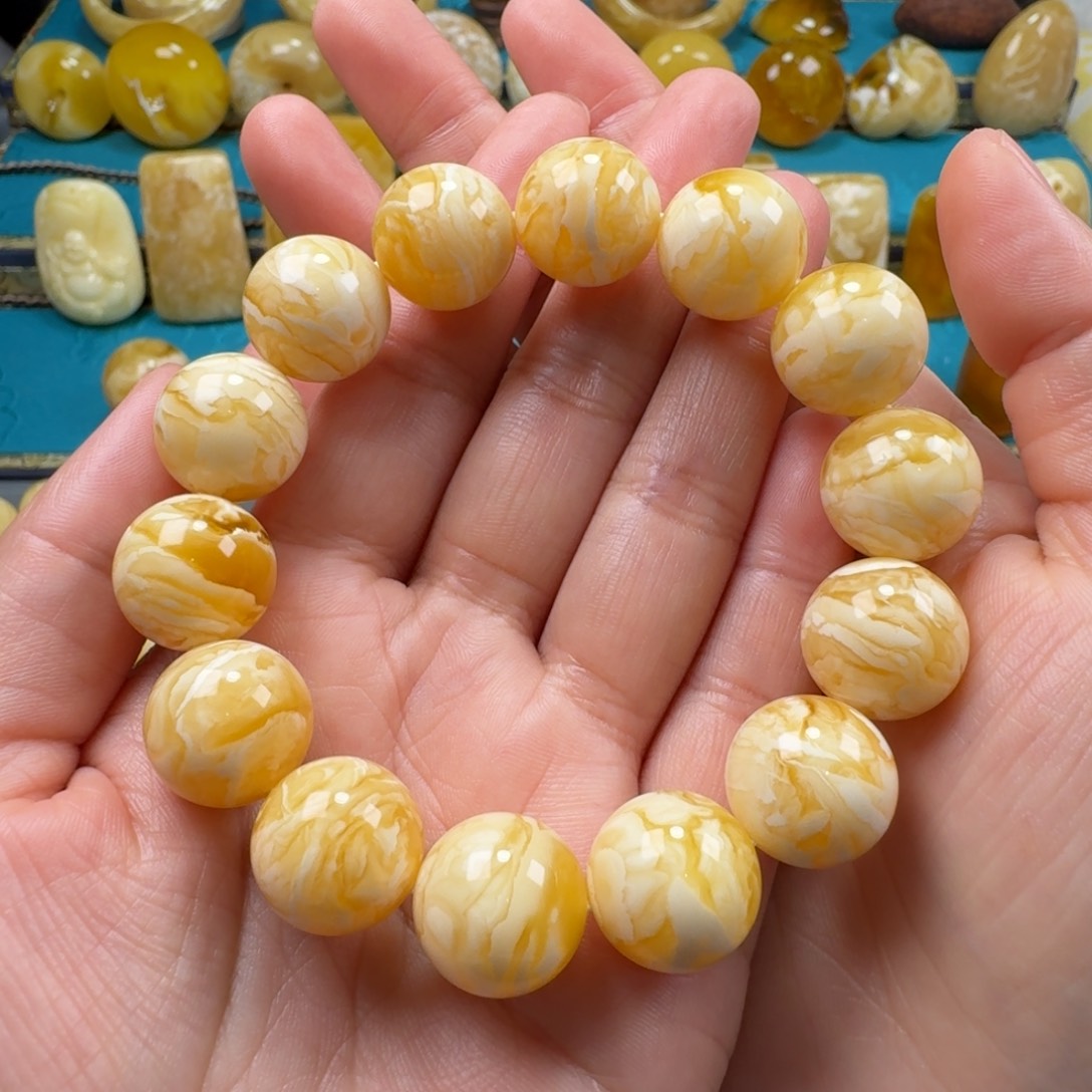 蜜蜡手链未镶嵌蜜蜡