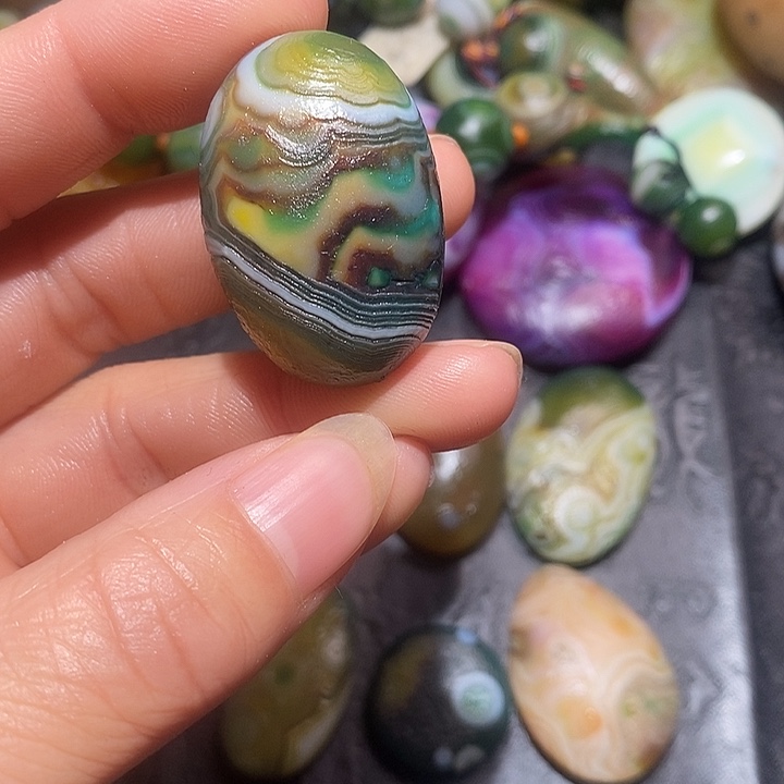 石***奇玛瑙/玉髓合金颈饰