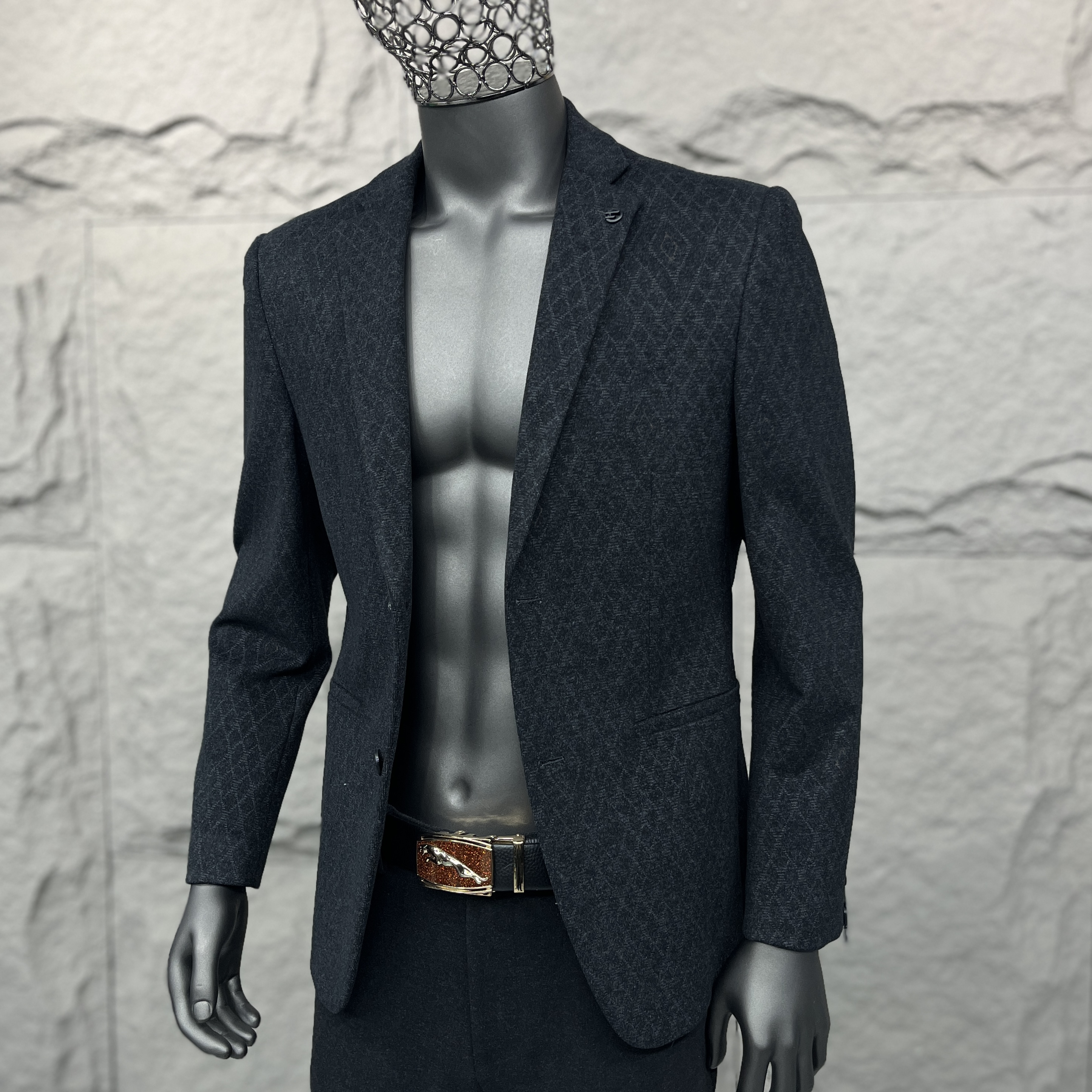 【品牌同款特惠】5881款高端加厚色织刺骨拉毛商务休闲上衣西服