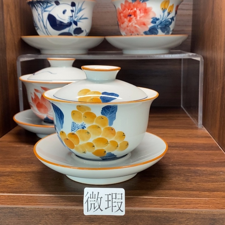 釉下老陶泥手工绘制