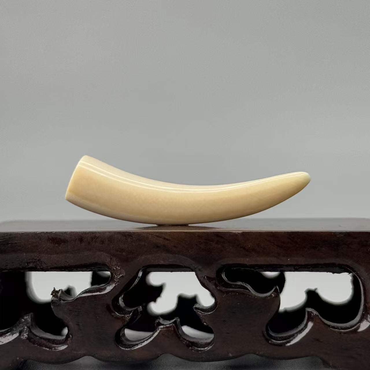 DEZHI/德志3.3g带皮牙尖43*10*8mm猛犸牙吊坠已打孔配吊坠绳K253