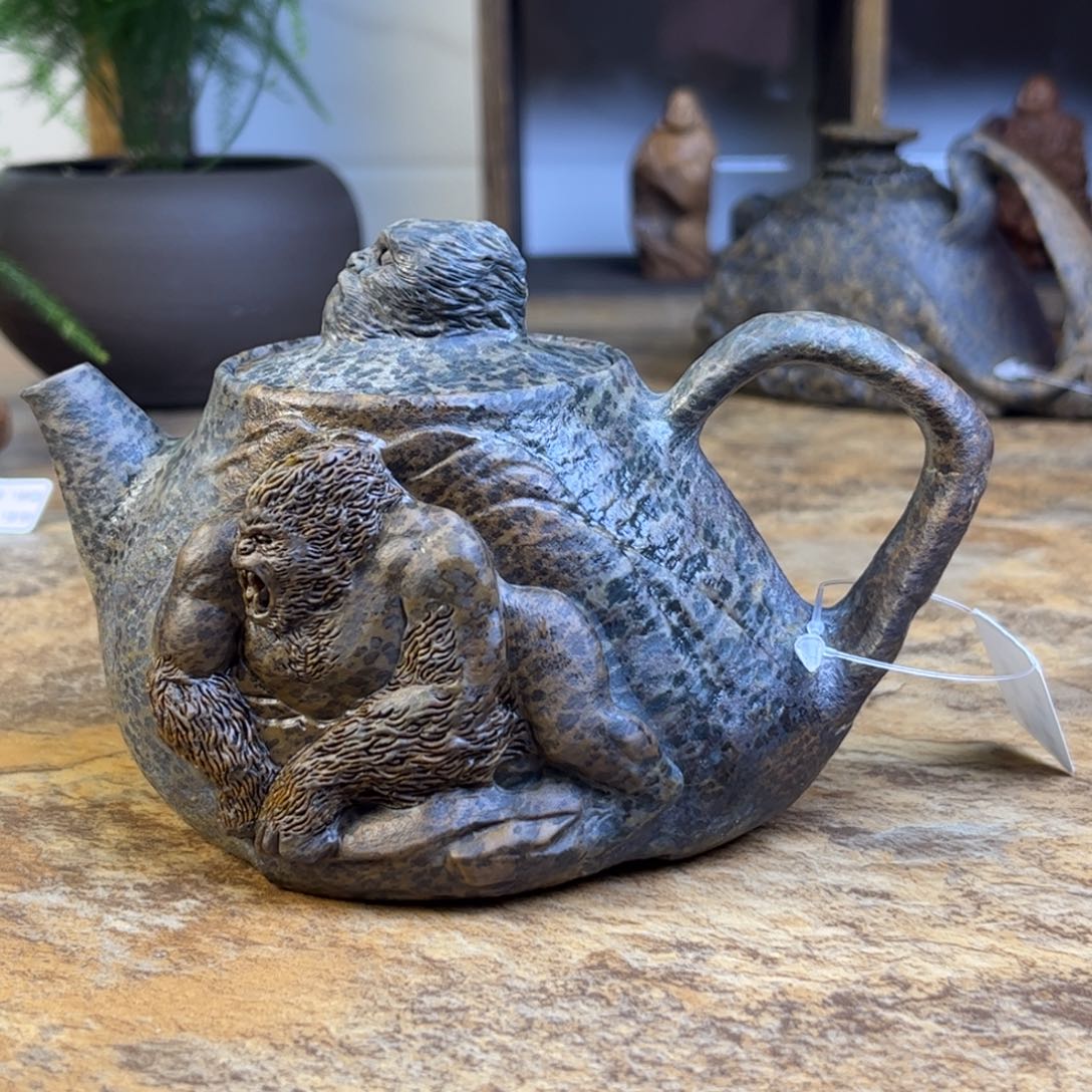 赏**茶冰碛岩金刚随形壶