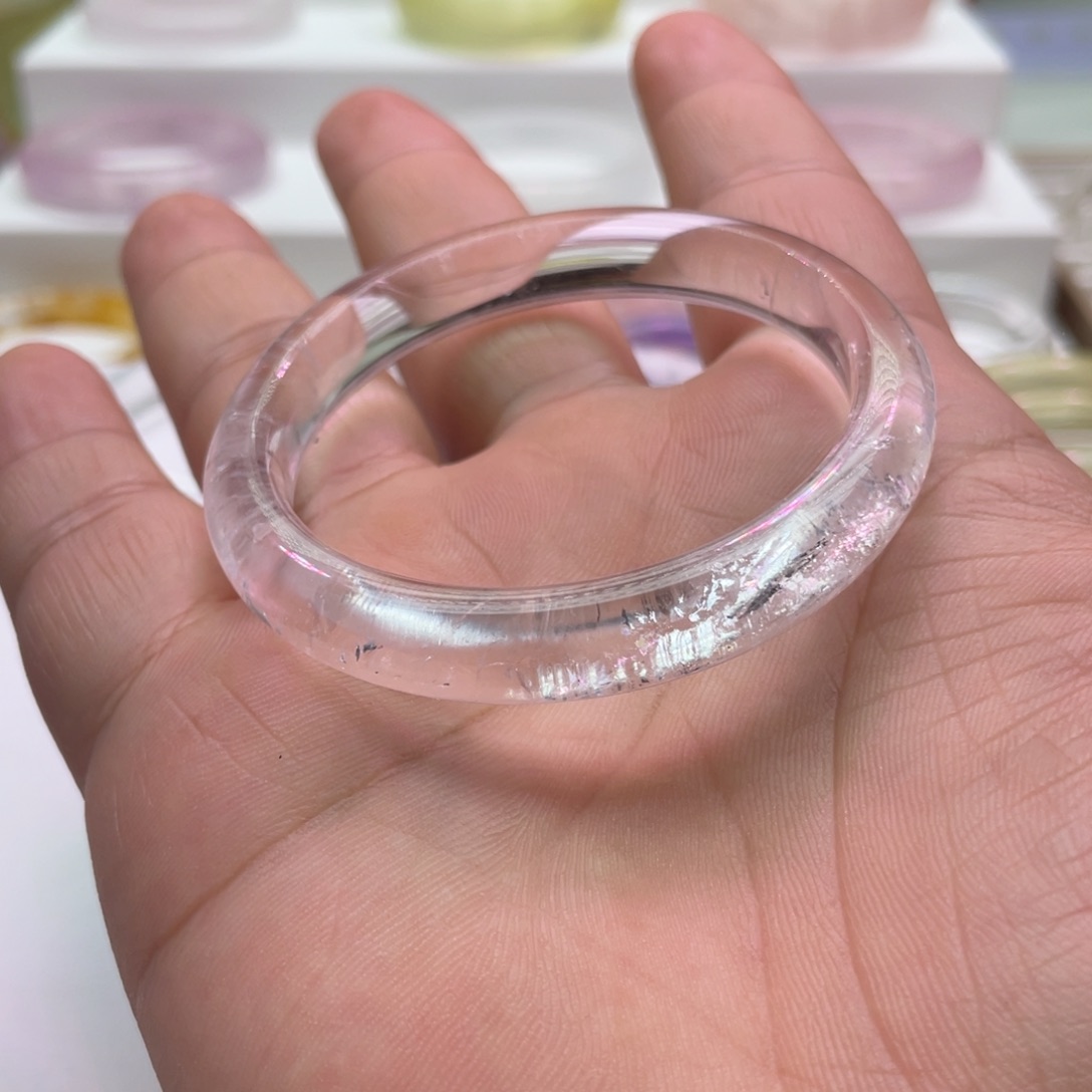 水晶手镯未镶嵌小*子白水晶