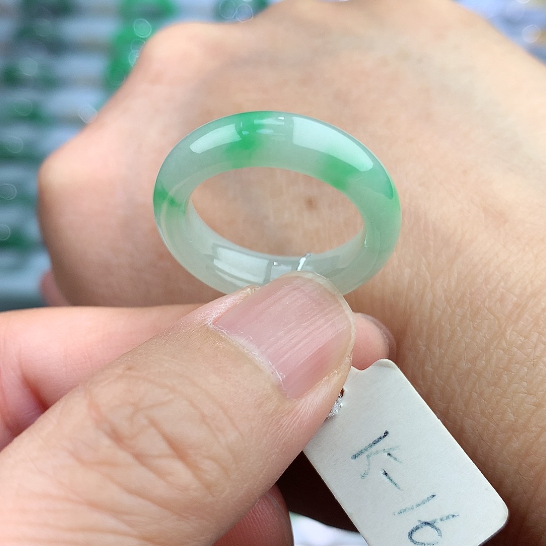 未镶嵌戒指翡翠15-16号