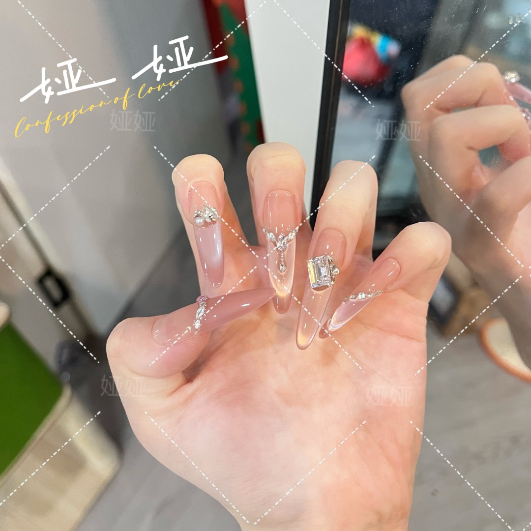 【芬香】秋冬季猫眼温柔款手工穿戴甲纯手工气质美甲