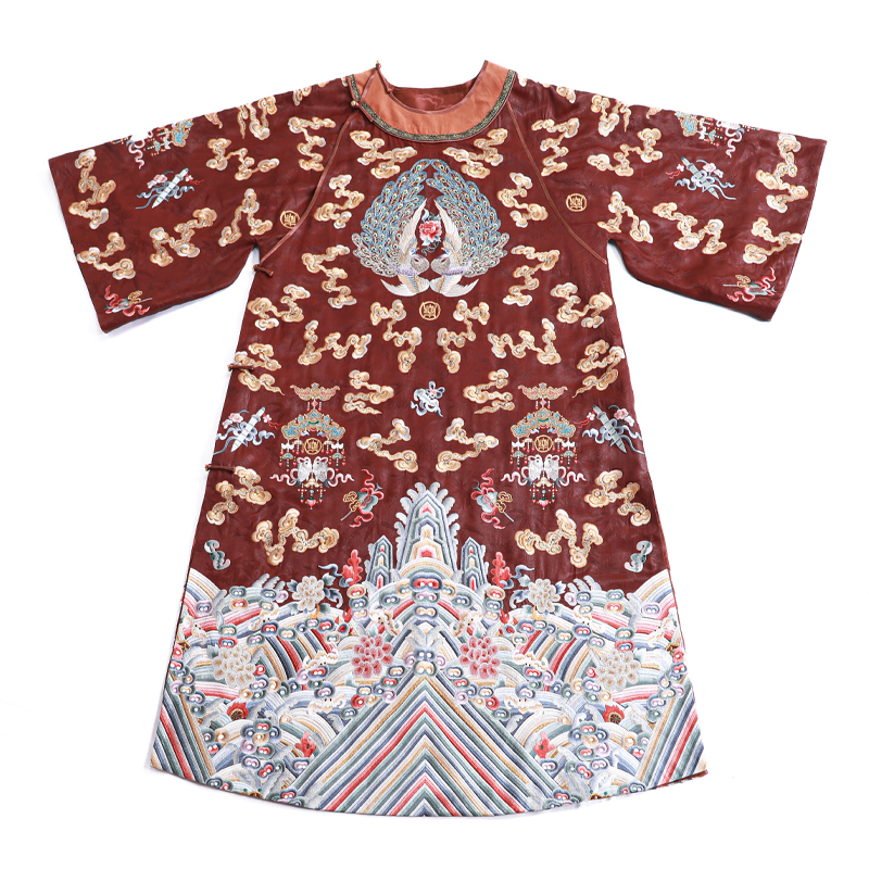 「金翎献瑞」丽古龙 桑蚕丝 手工原创设计感百搭国潮女装汉服上衣