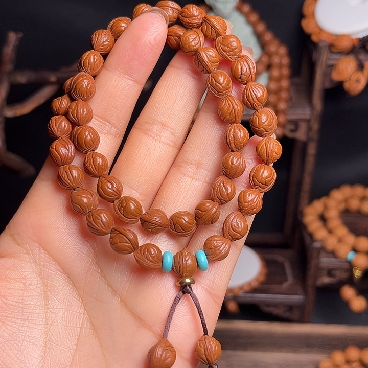 想****手串桃核小龙纹手持