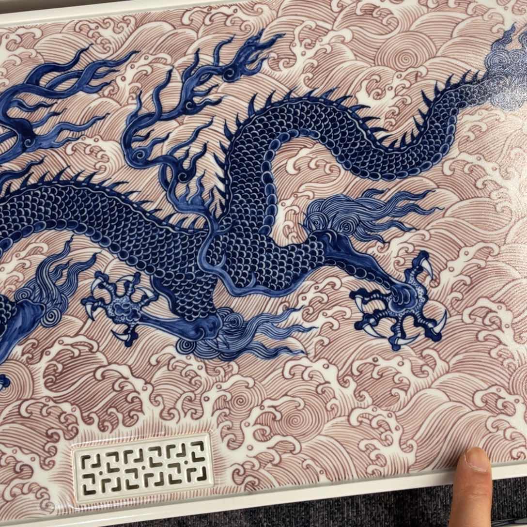 鲨****子景德镇陶瓷手工手绘