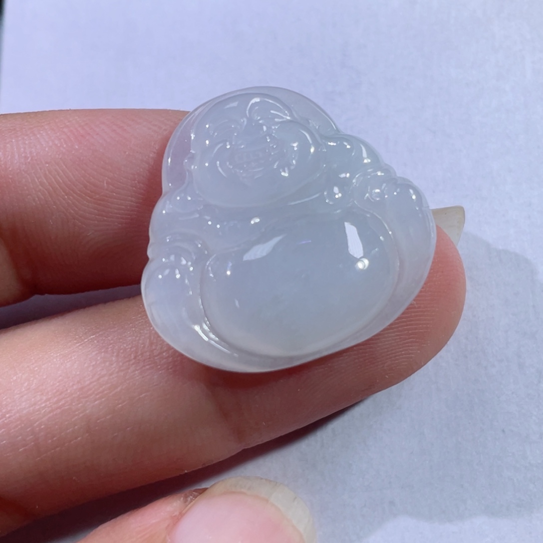 翡翠未镶嵌颈饰佛公