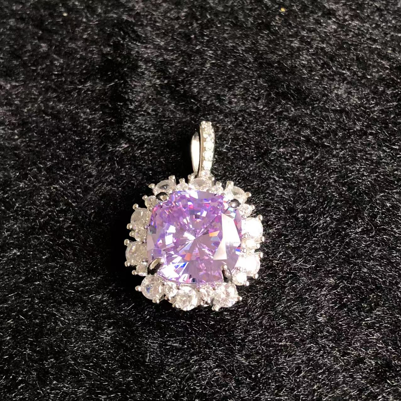 【清梧云初】 经典百搭设计紫吊坠AW1024