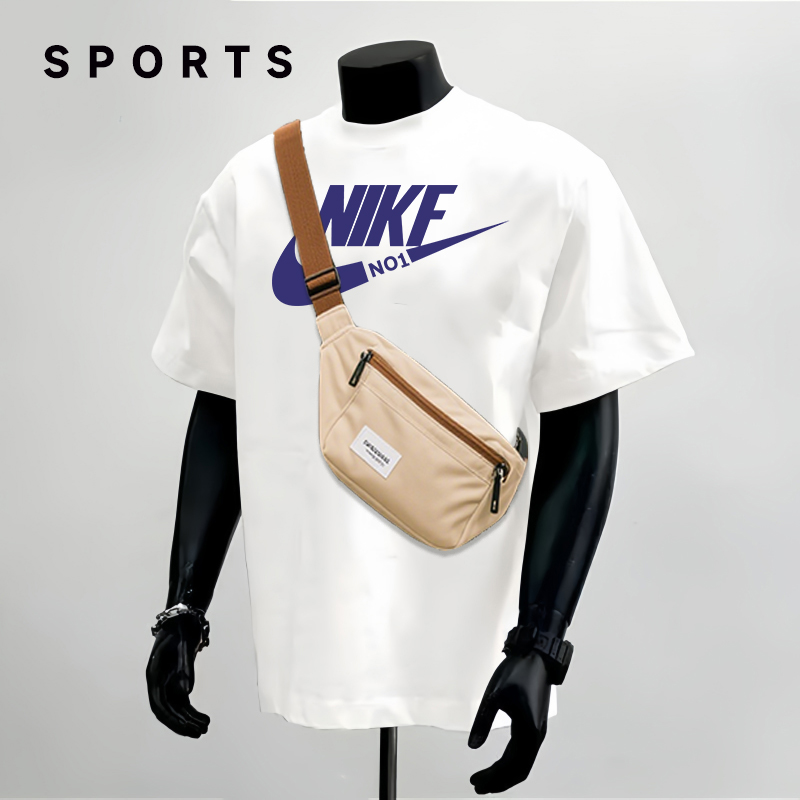 短袖百搭宽松简约字母纯棉夏季休闲运动同款透气美式高街圆领男K9