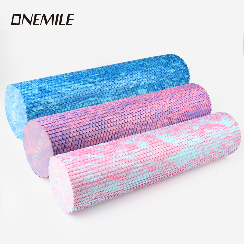 ONEMILE实心健身瘦腿浮点半圆泡沫轴按摩滚轴初学滚轮瑜伽柱