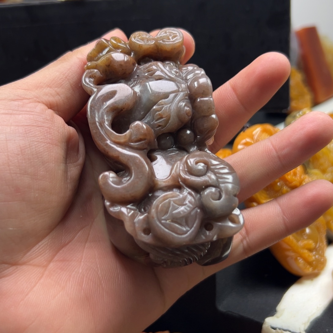 石英质玉（黄龙玉）未镶嵌多选一发货