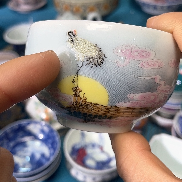 景德镇陶瓷主人杯13344