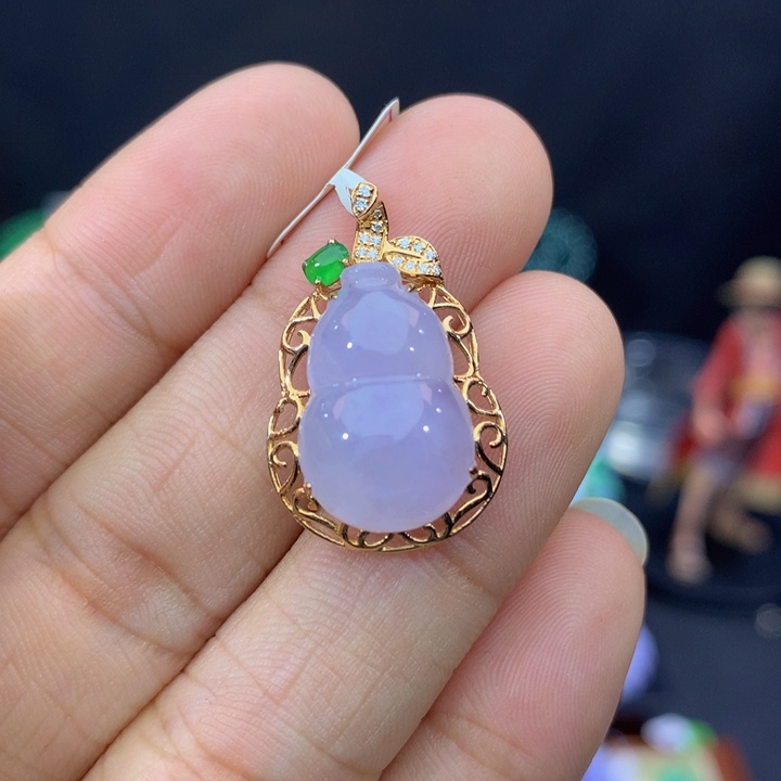 18K金镶嵌手链翡翠翡翠 