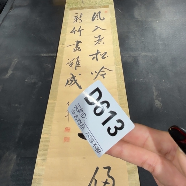 疏***远书法613卷轴纸本纸裱不退换