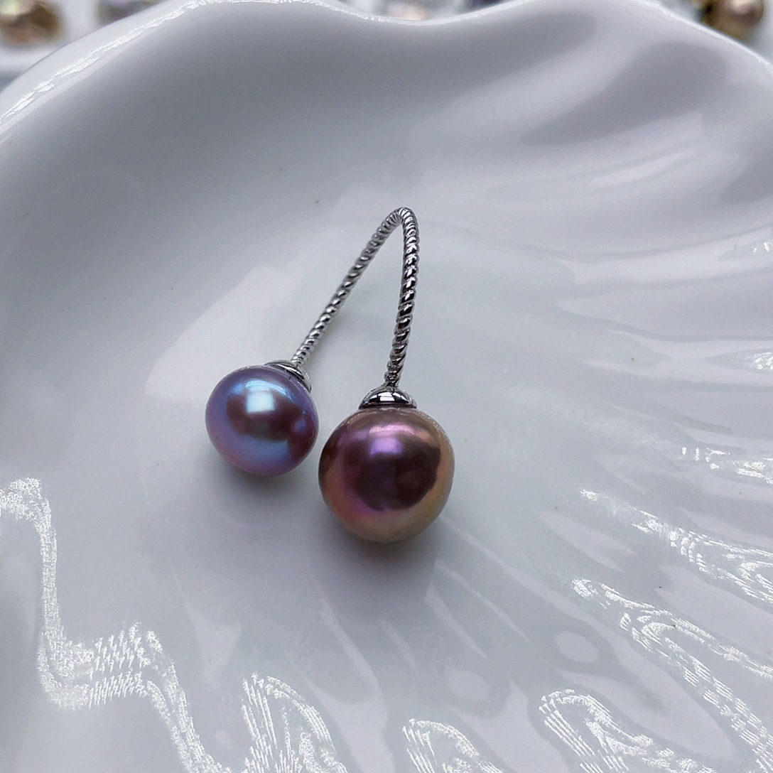 淡水珍珠戒指银S925镶嵌大**豆