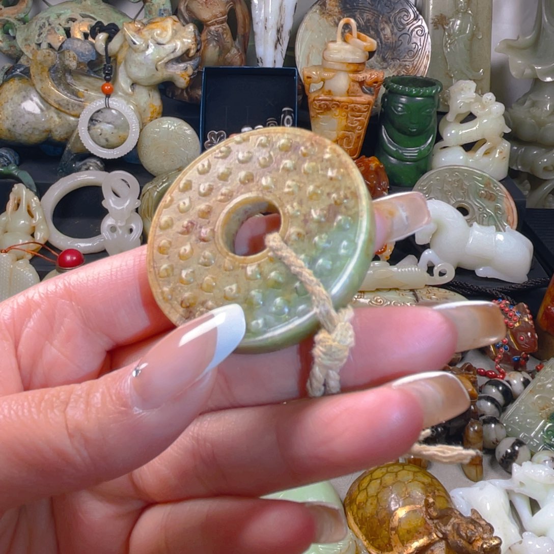 和田玉挂件未镶嵌13