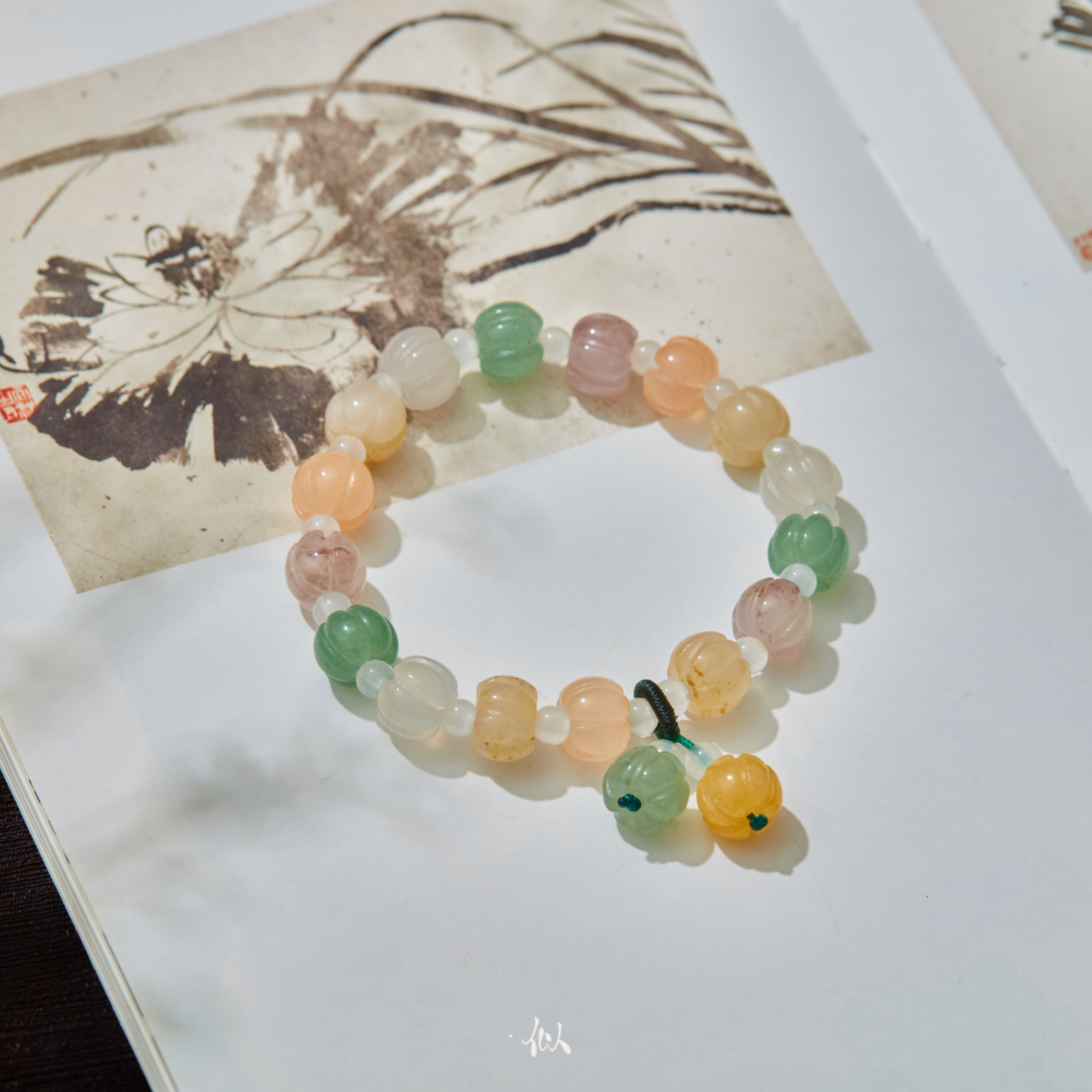 【栀夏】· 似梓珠宝 · 金丝玉紫罗兰南瓜珠  SZCC810370