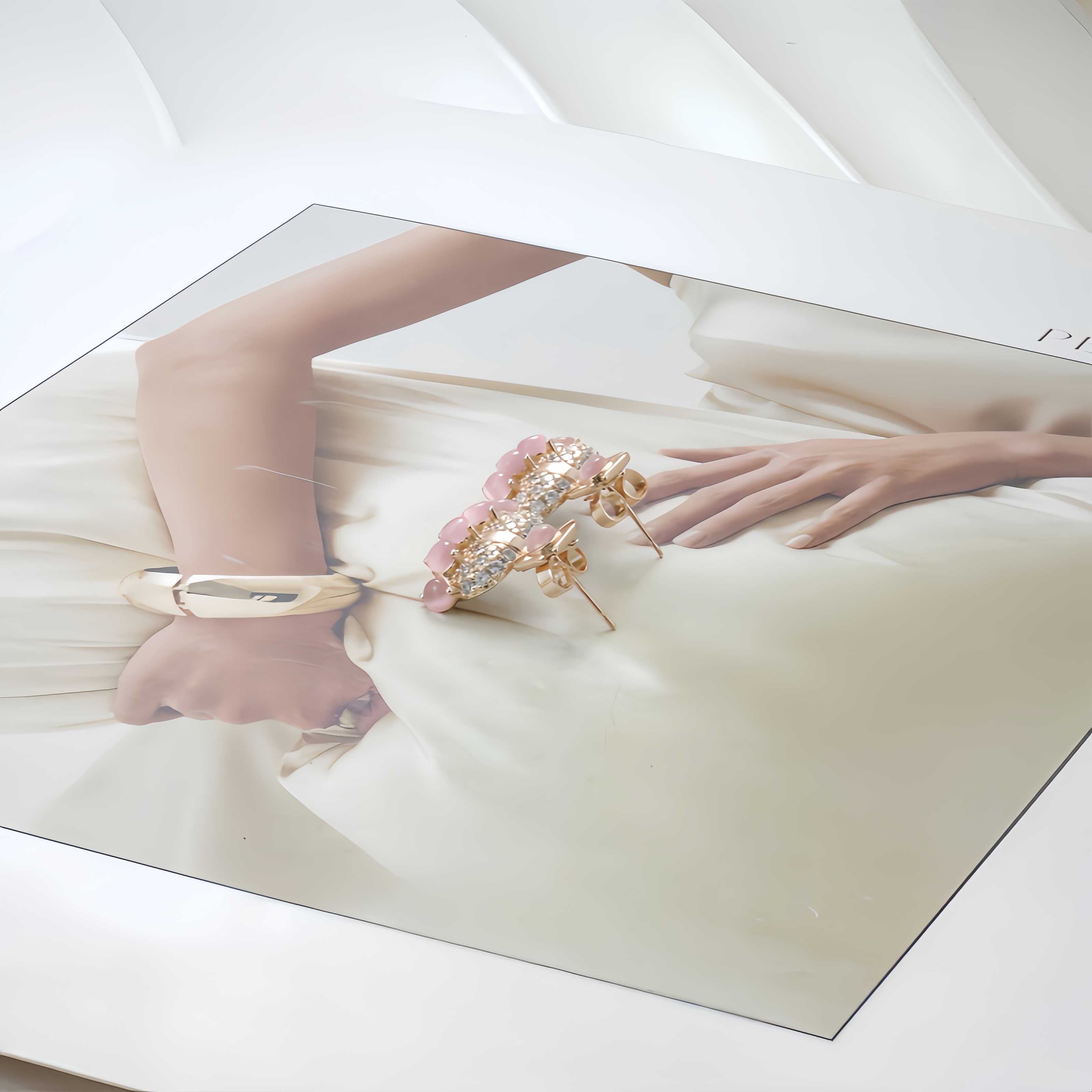 铜合金锆石耳饰 耳环9183