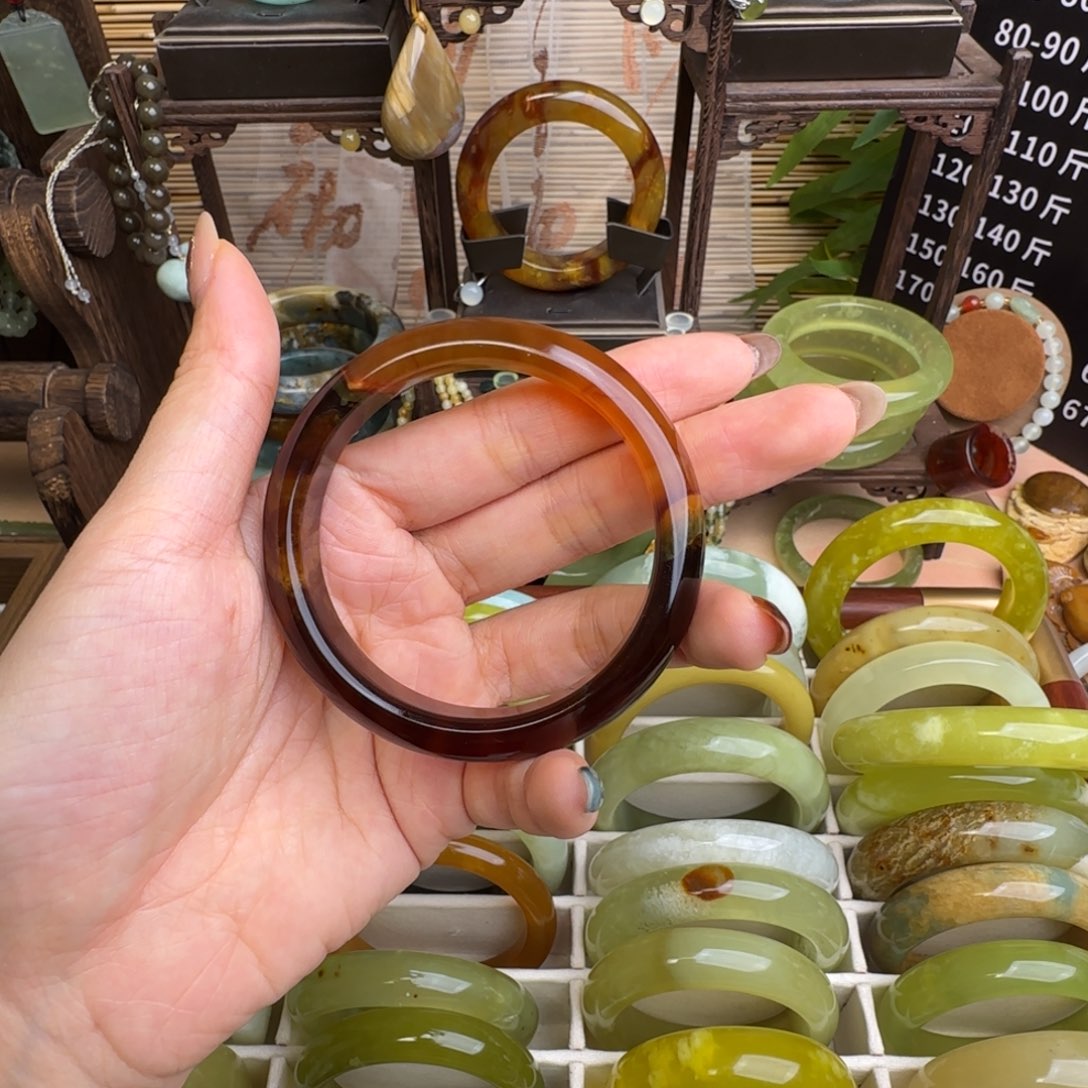 ～***～蛇纹石玉未镶嵌手镯