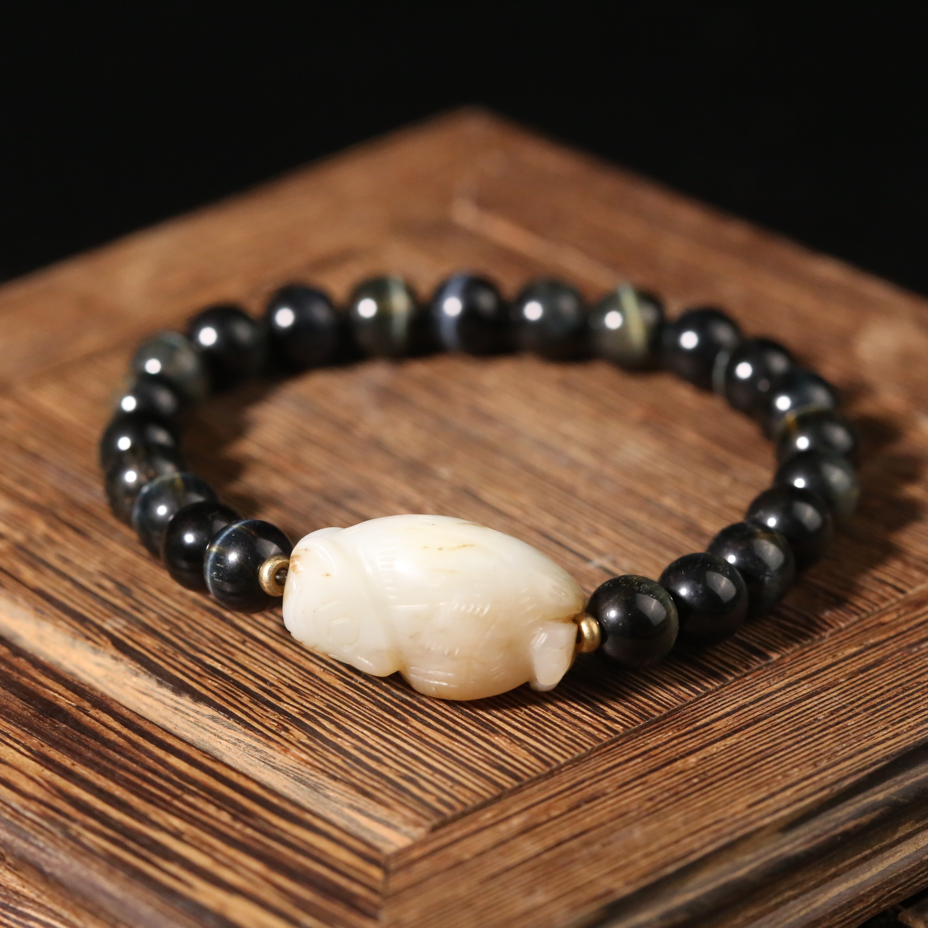 二十世纪中后期猴形勒子手串【古珠精选】AAGTY240826009