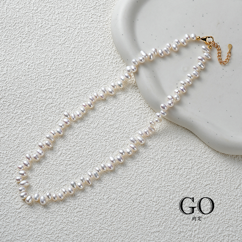 链子925银 【明星同款】项链女款新款小众错位锁骨链时尚气质复古