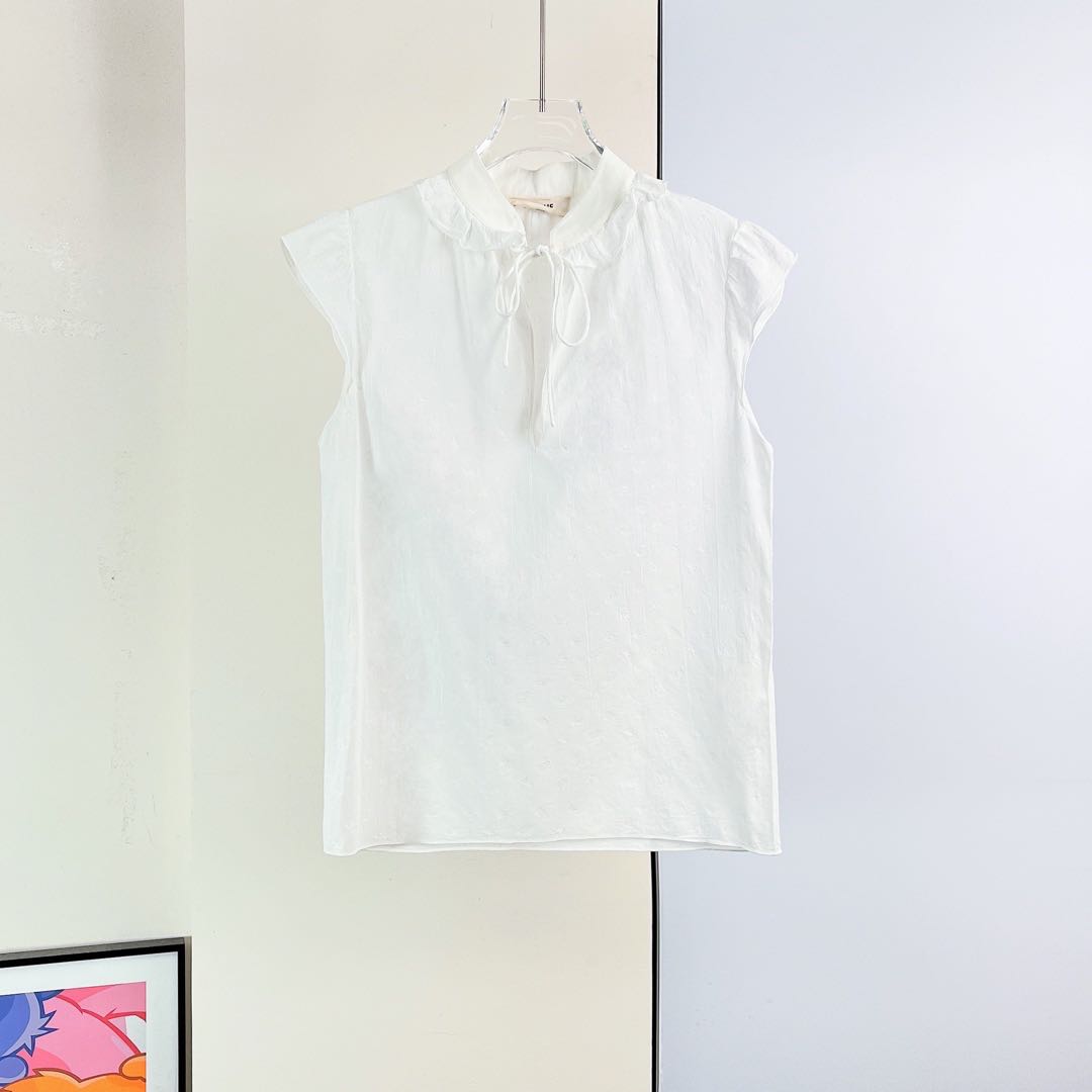 99新 Celine/思琳 无袖衬衫 /38码/Mo001
