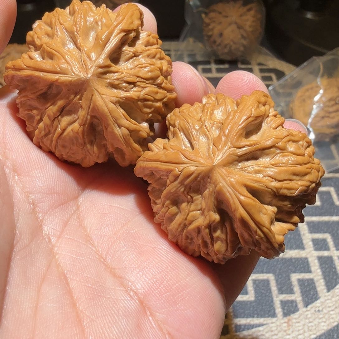 文玩核桃把件御龙三棱