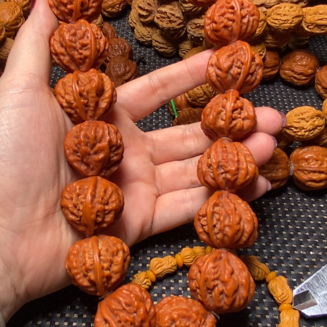 千***五文玩核桃手串粗筋爱心