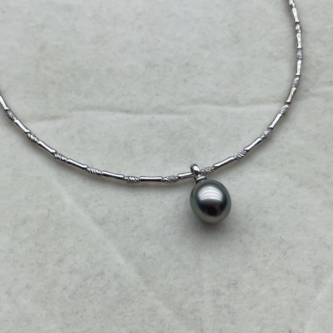 颈饰海水珍珠银S925镶嵌R78