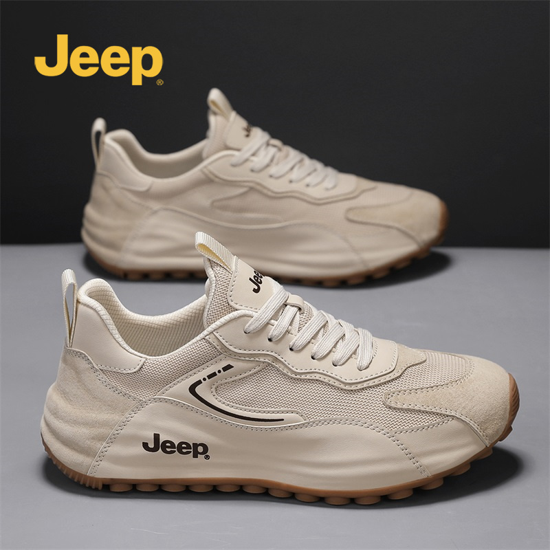 jeep吉普男鞋夏季网面透气户外休闲鞋时尚百搭耐磨防滑工作低帮鞋