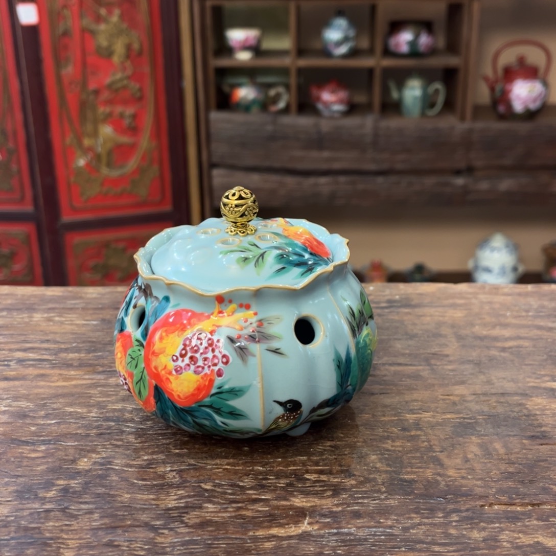 柴烧手工手绘陶瓷