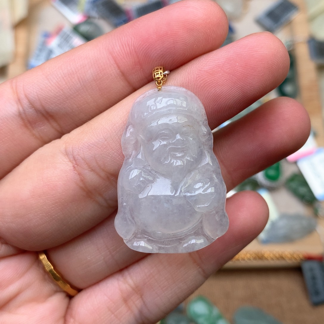 【闪购商品】18K金镶嵌挂件翡翠一